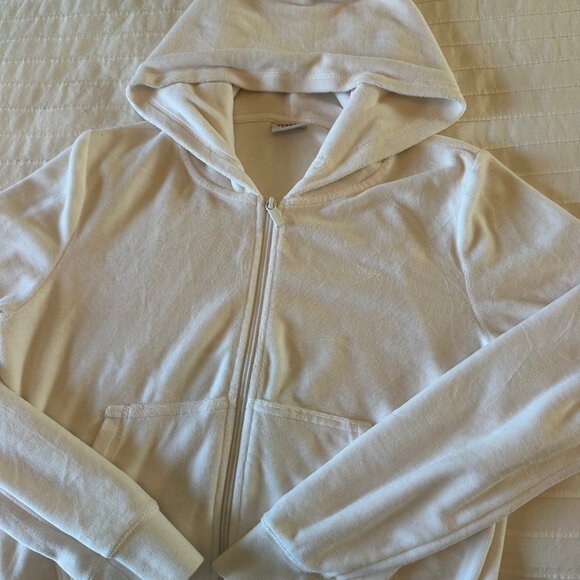 Sunday Best White Zip Up Hoodie Size Medium - Picture 3 of 6